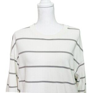 3/$30 ATM Anthony Thomas Melillo Plaited Jersey Striped Cropped Top S Flawed